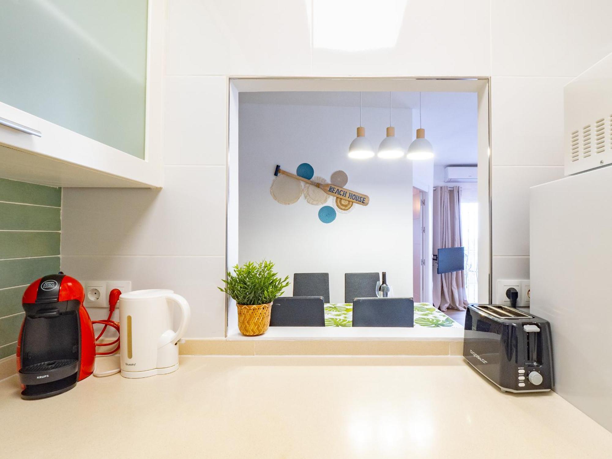 Apartment On Beach Mijas Sitio de Calahonda ภายนอก รูปภาพ